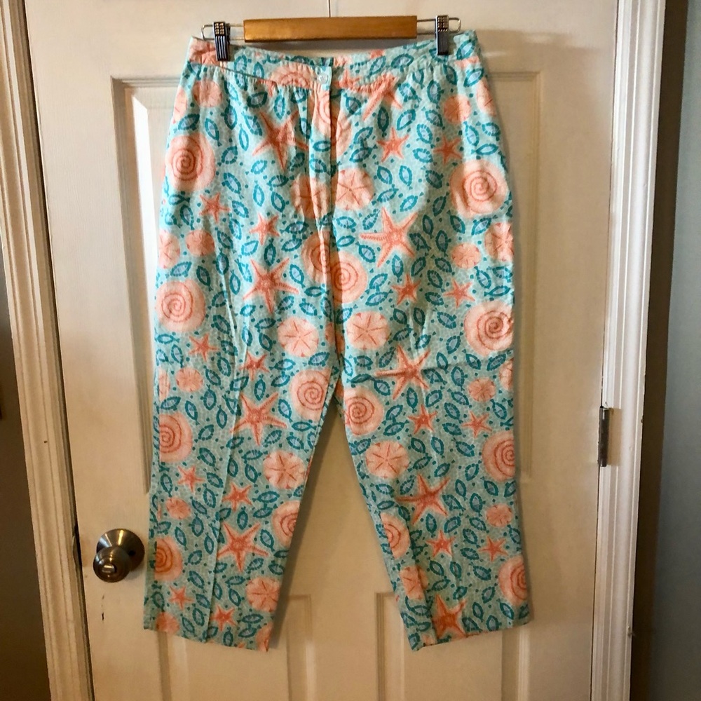 Vintage Lilly Pulitzer cropped pants sz 12